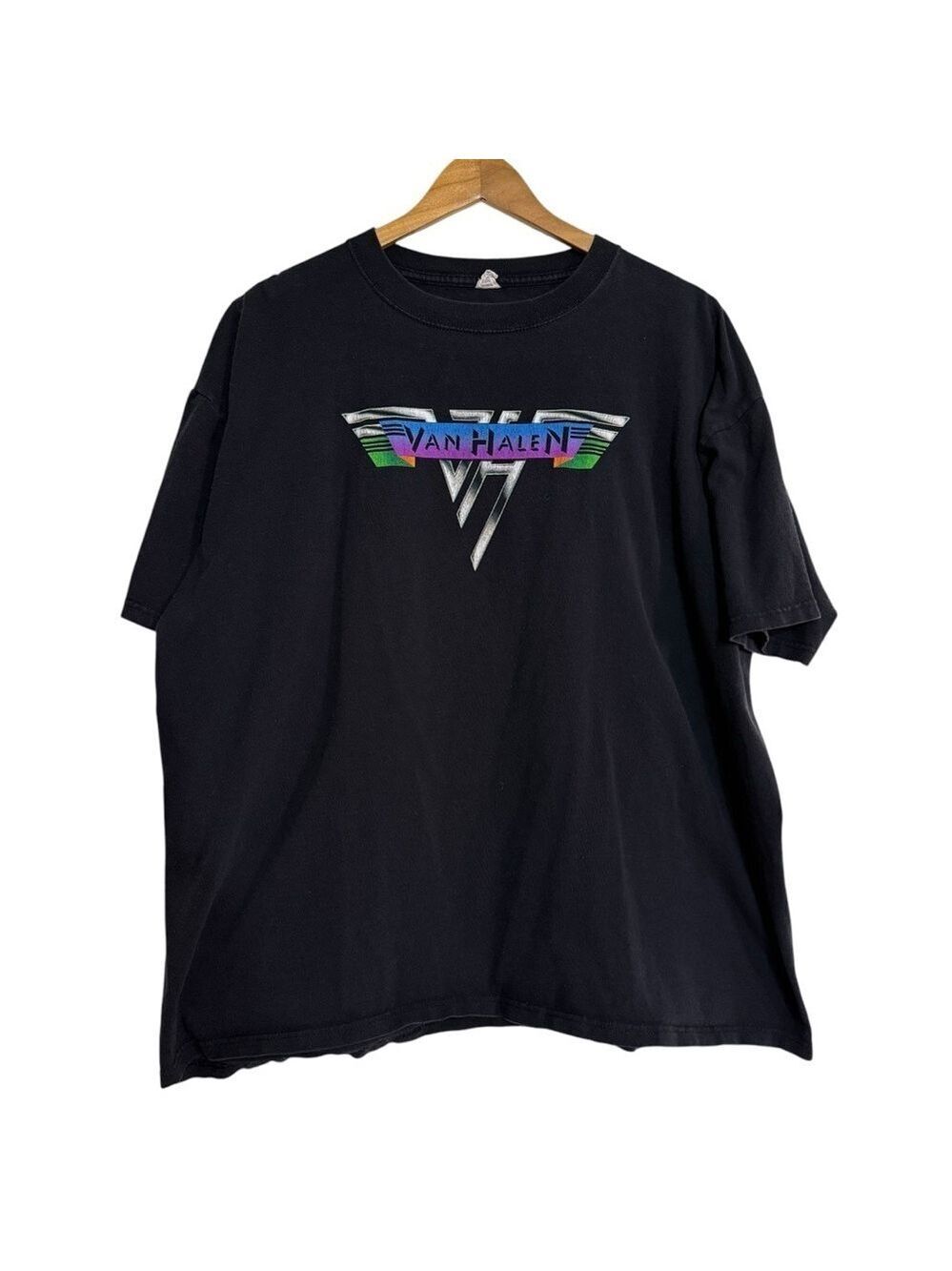 Van Halen World Tour Black Graphic T-Shirt Anvil Tag Vintage Men’s 2XL